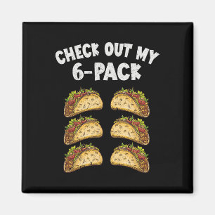Six Pack Taco Cinco de Mayo Mexicaanse Mannen Magneet