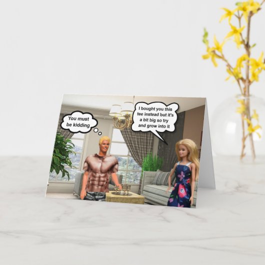 Six pack tee! kaart (Gele Bloem)