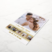 Six Photos Collage Movie Folie Uitnodiging (Gedraaid)