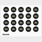 six server  ronde sticker (Vel)