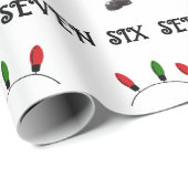 Six Seven 67 6 7 6-7 Meme Santa Dubbing Christmas Cadeaupapier (Rol Hoek)