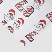 Six Seven 67 6 7 Christmas Meme Holiday Tissuepapier (Detail)