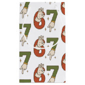 Six Seven 67 6 7 Christmas Santa Elf Meme  Klein Cadeauzakje (Achterkant)