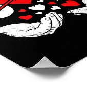 Six Seven 67 6 7 Kids 67 Meme Hands Funny Valentin Poster (Hoek)