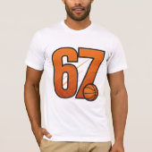  “Six Seven 67 Basketball Tee – Trendy Urban  T-shirt (Voorkant)