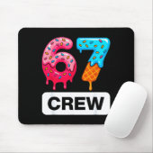 Six Seven 67 Birthday Crew Ice Cream Cake Gen Alph Muismat (Met muis)