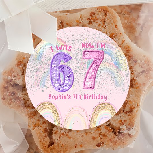 Six Seven 67 Birthday Sticker