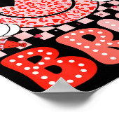 Six Seven 67 Bruh 6 7 Cute Hearts Happy Valentines Poster (Hoek)