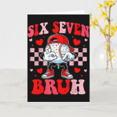Six Seven 67 Bruh 6 7 Meme Honkbal Ijs Drip Kaart (Gele Bloem)