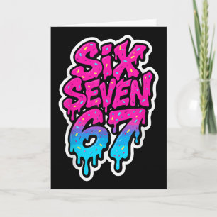Six Seven 67 Bysebyll Ijs Druppel Mason Meme Ki Kaart