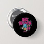 Six Seven 67 Bysebyll Speler Ijs Drip Meme L Ronde Button 5,7 Cm (Voorkant /achterkant)