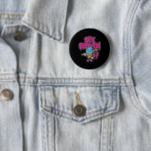 Six Seven 67 Bysebyll Speler Ijs Drip Meme L Ronde Button 5,7 Cm (In situ)