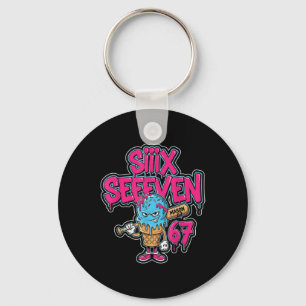 Six Seven 67 Bysebyll Speler Ijs Drip Meme L Sleutelhanger