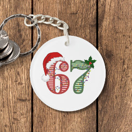 Six Seven 67 Christmas Holiday Sleutelhanger