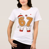 Six Seven - 67 Christmas Tri-Blend Shirt (Voorkant)