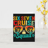 Six Seven 67 Cruise Squad 2025 Funny Kids Cruise M Kaart (Gele Bloem)
