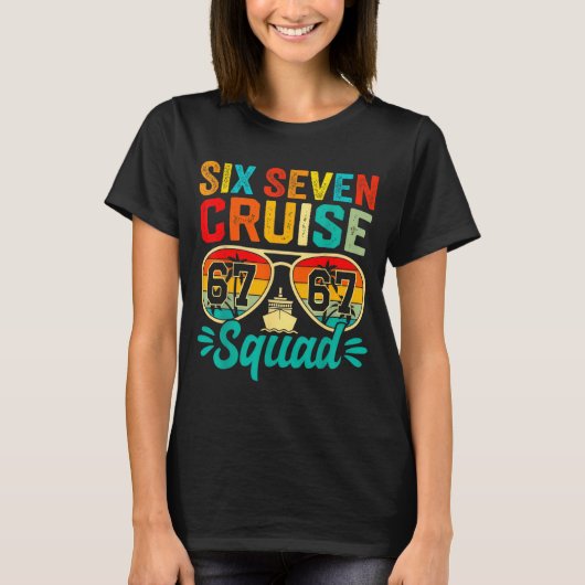 Six Seven 67 Cruise Squad 2025 Funny Kids Cruise M T-shirt (Voorkant)