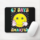 Six Seven 67 Days Smarter 100 Days Of School Funny Muismat (Met muis)