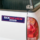 Six Seven 67 for President 2028 Funny Bumpersticker (Op Truck)