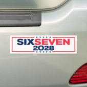 Six Seven 67 for President 2028 Funny Bumpersticker (Op auto)