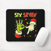 Six Seven 67 Funny Hand-sign Christmas Meme  Muismat (Met muis)