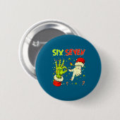 Six Seven 67 Funny Hand-sign Christmas Meme  Ronde Button 5,7 Cm (Voorkant /achterkant)