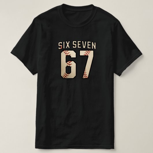 Six Seven 67 Funny Meme T-shirt (Design voorkant)