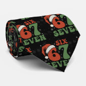 Six Seven 67 Funny Santa Hat Christmas Xmas Meme Stropdas (Opgerold)
