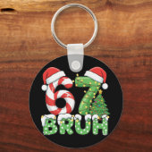 Six Seven 67 Grappige Kerstman Bruh Kerst Mislukki Sleutelhanger (Voorkant)