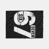 Six Seven 67 Grappige Meme Fleece Deken (Voorkant (Horizontaal))