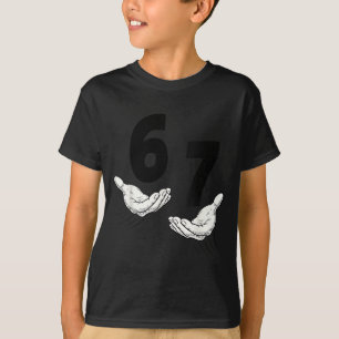 Six Seven 67 Handen 6 7 Kinderen 67 Tienerjongens T-shirt