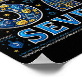 Six Seven 67 Hanukkah Festival Of Lights Quote  Poster (Hoek)