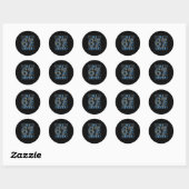 Six Seven 67 Hanukkah Festival Of Lights Quote Ronde Sticker (Vel)