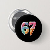 Six Seven 67 IJsdruppel Sport Cool Meme Grappig Ronde Button 5,7 Cm (Voorkant /achterkant)