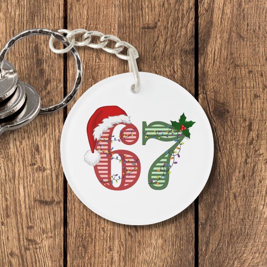 Six Seven 67 Kerstvakantie Sleutelhanger