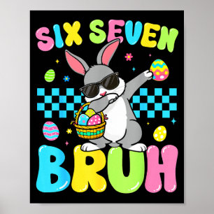 Six Seven 67 Konijn Konijn Voor Kinderen Meisjes J Poster