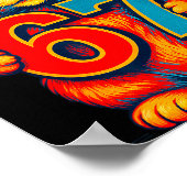 Six Seven 67 Meme 6 7 Cat Youth Boy Girl Poster (Hoek)