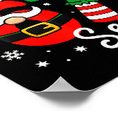 Six Seven 67 Meme 6 7 Elf Kerstman Kerst Pyjama Poster (Hoek)
