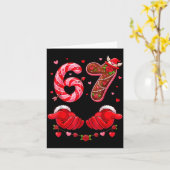 Six Seven 67 Meme 6 7 Valentines Day Heart Men Wom Kaart (Gele Bloem)