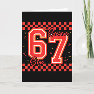 Six Seven 67 Meme Cool Valentijnsdag Voor Tienerjo Kaart