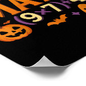 Six Seven 67 Meme Doe de Wiskunde Halloween Alpha Poster (Hoek)