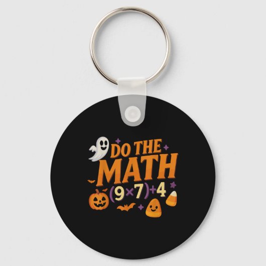 Six Seven 67 Meme Doe De Wiskunde Halloween Alpha  Sleutelhanger (Voorkant)