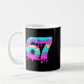 Six Seven 67 Meme Druppelend Nummer 67 Ijs  Koffiemok (Links)