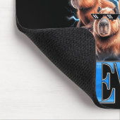 Six Seven 67 Meme Funny Capybara Bootleg Graphic  Muismat (Hoek)