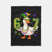 Six Seven 67 Meme Goose With Jester Hat & Bead Fleece Deken (Voorkant)