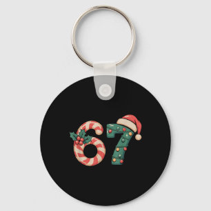 Six Seven 67 Meme Kerstmis Sleutelhanger