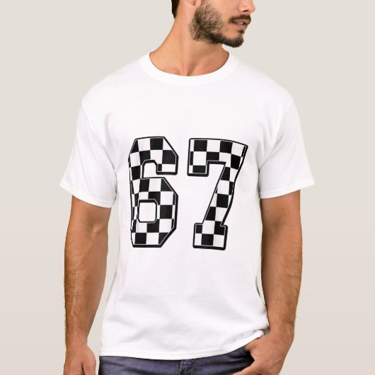 Six Seven 67 Meme Number 67  T-shirt (Voorkant)