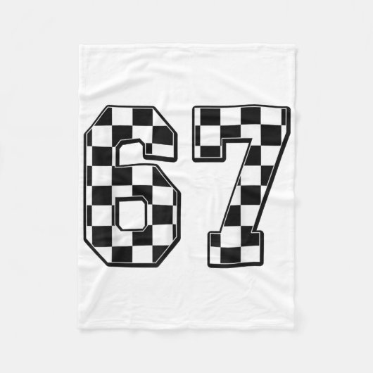 Six Seven 67 Meme Nummer 67 Fleece Deken (Voorkant)