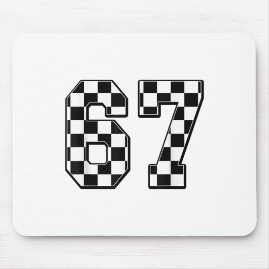 Six Seven 67 Meme Nummer 67 Muismat (Voorkant)