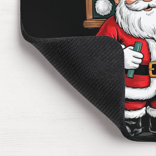 Six Seven 67 Meme Santa Math Teacher Christmas Men Muismat (Hoek)